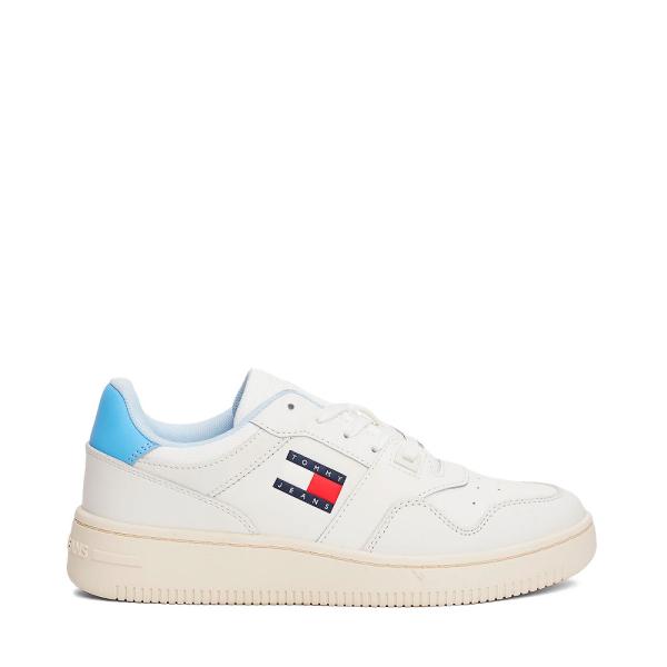 Tommy Hilfiger RETRO SNEAKERS WITH PERFORATED DESIGN, White, Blue - Ref.