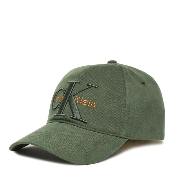 Calvin Klein Cappellino da baseball con logo monogramma a strati - U Verde- Ref.
