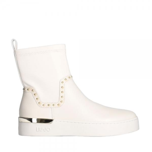 Liu Jo Hohe Stiefel mit Nieten - 40 Beige- Ref.