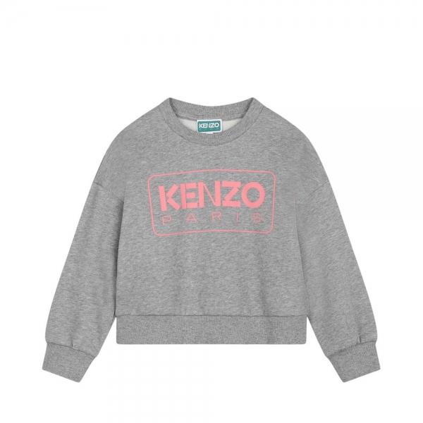 Kenzo Kids Casacos e sweatshirts Cinza - CAMISOLA COM LOGOTIPO CRIANÇA - 12A - Ref.