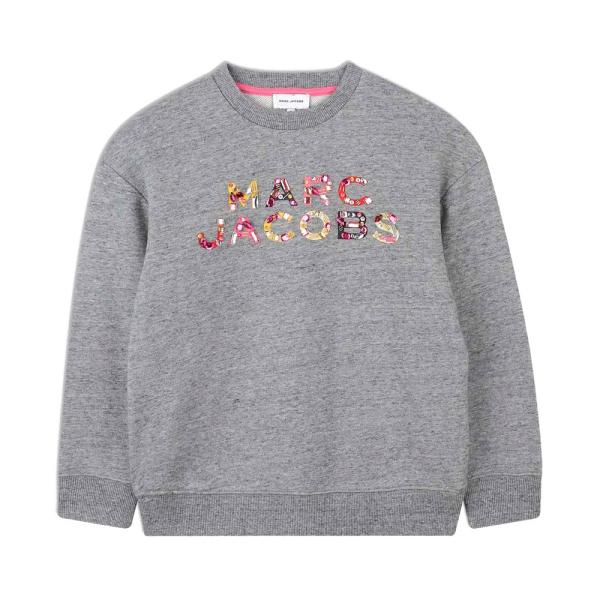 Marc Jacobs Kids long-sleeved sweatshirt with embroidered design , Grey, Size - Ref.