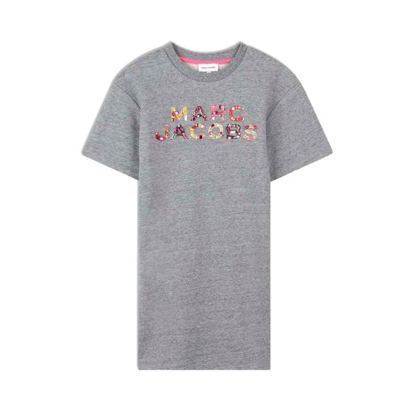 Marc Jacobs Vestidos, saias e macacões Cinza - Vestido infantil bordado com mangas curtas e modelagem regular. - 12+ - Ref.