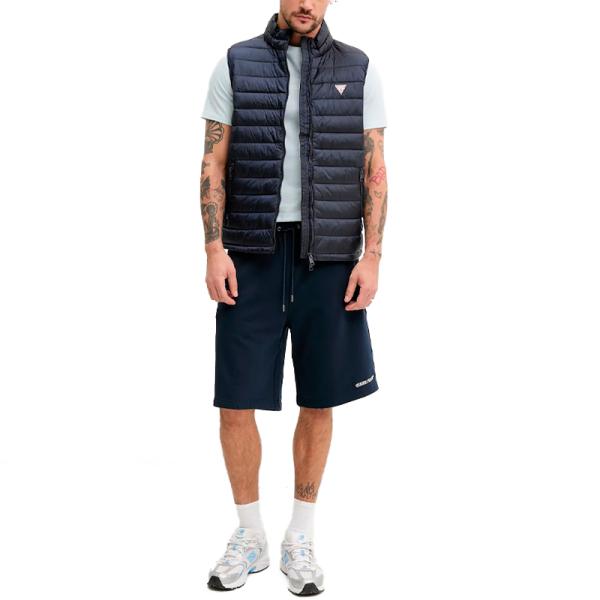 Guess Hosen Navy blau - Kurze reguläre Stickerei - S - Ref.