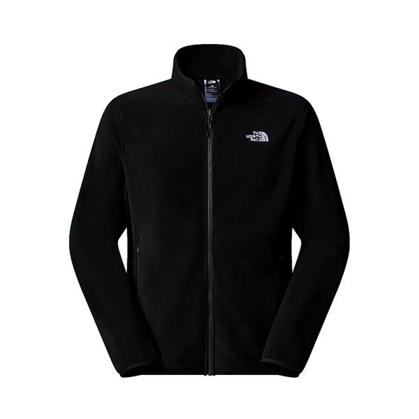 The North Face Strickjacken und Pullover Schwarz - Glacier Herren-Fleecejacke mit durchgehendem Reißverschluss - L - Ref.