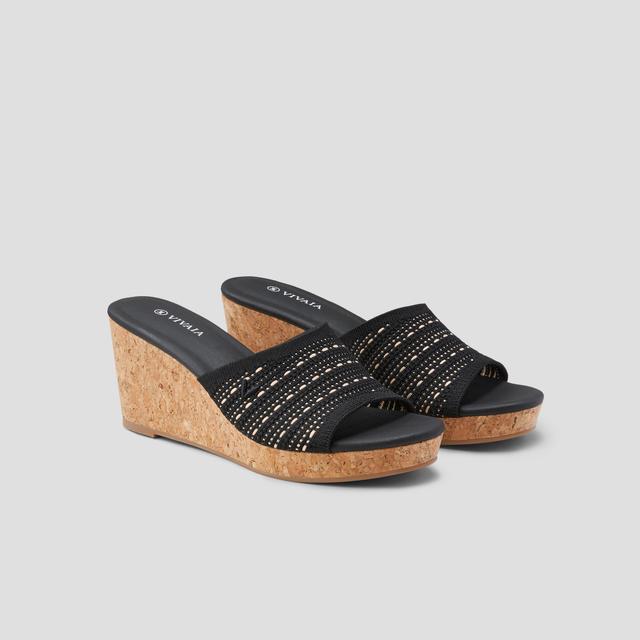 Round-Toe Wedge Sandal (Stacey)