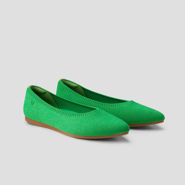 VIVAIA Pointed-Toe Ballet Flats (Aria 5°)|GREEN GRASS|US 9