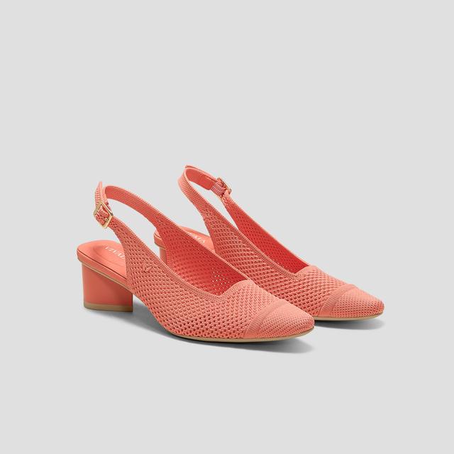 VIVAIA Pointed-Toe Slingback Sandals (Leah Pro)|SALMON|EU 38