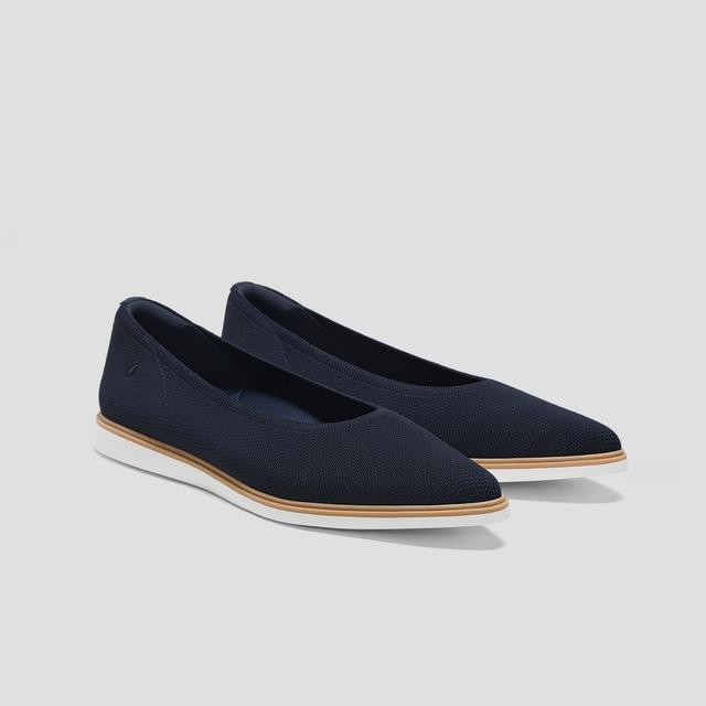 VIVAIA Pointed-Toe All-Day Standing Flats (Veronica)|NAVY|US 5.5