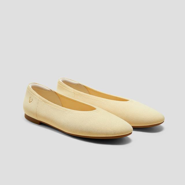 VIVAIA Almond-Toe Nude Flats (Nubia)|BUTTERMILK|5.5-6