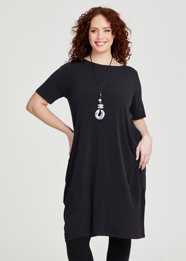 Taking Shape Luna Tulip Midi Dress Size 22 in Black - Plus Size Women's Dresses