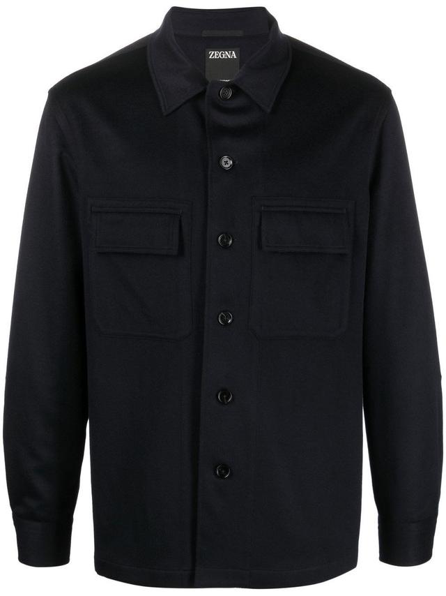 ZEGNA Camicia Overshirt In Cashmere Oasi