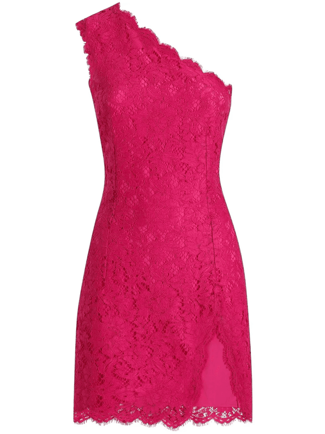 DOLCE & GABBANA Short Dress With Floral Lace