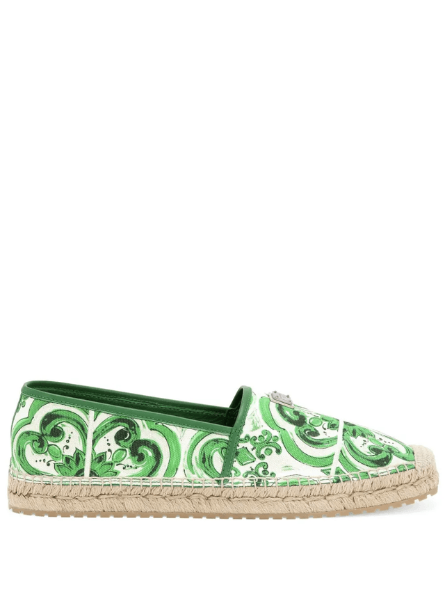 DOLCE & GABBANA Majolica Print Espadrilles