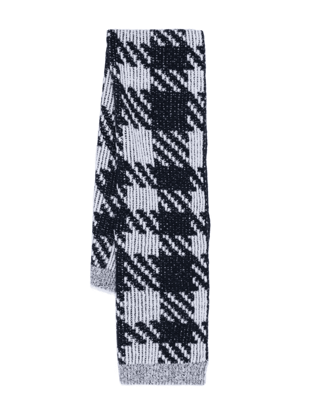 DRIES VAN NOTEN Magenta 2726 M. K. Scarf White