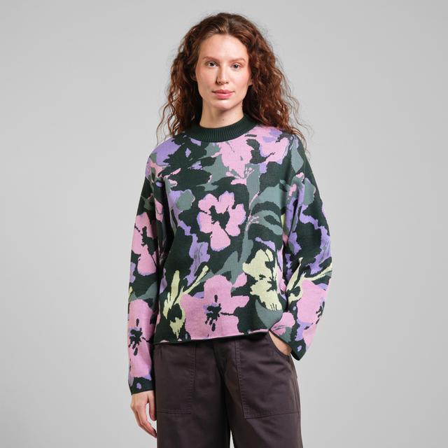Sweater Limhamn Warped Flowers Multi Color