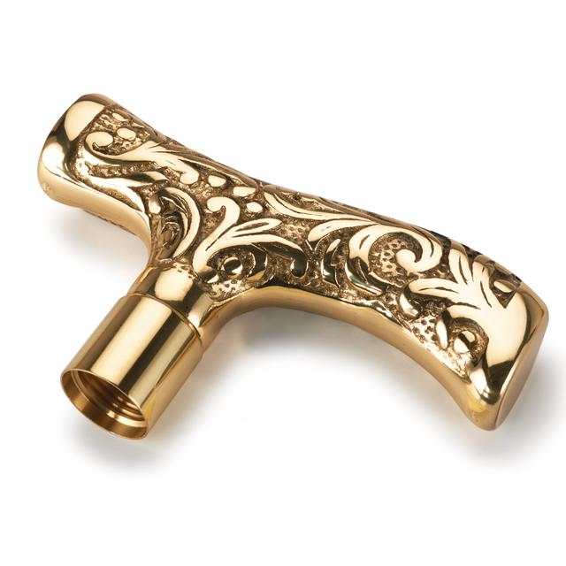 WoodRiver Filigree Style Cane Handle - Large - Brass