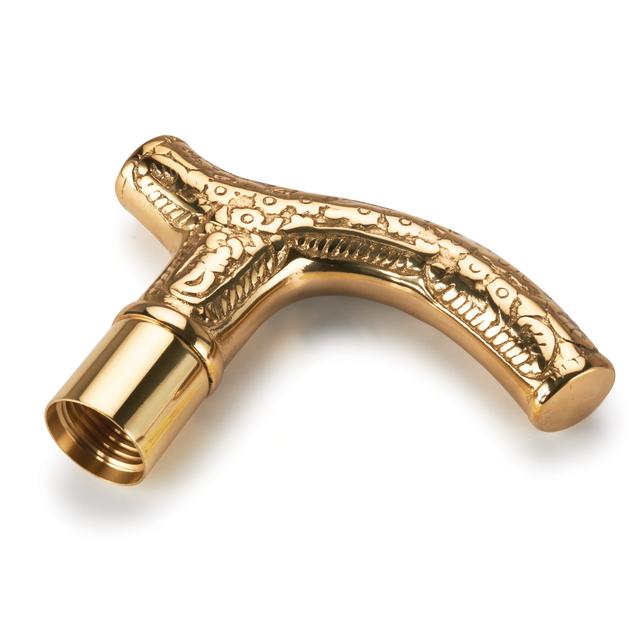 WoodRiver Filligree Style Cane Handle - Small - Brass