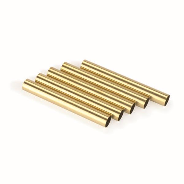 WoodRiver Replacement Brass Tubes for Law Enforcement Click Ballpoint Pen Kit - 5 Piece