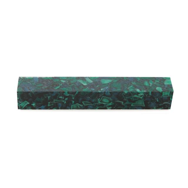 WoodRiver Acrylic Pen Blank - 3/4" x 3/4" x 5" - Hunter Green Quartz