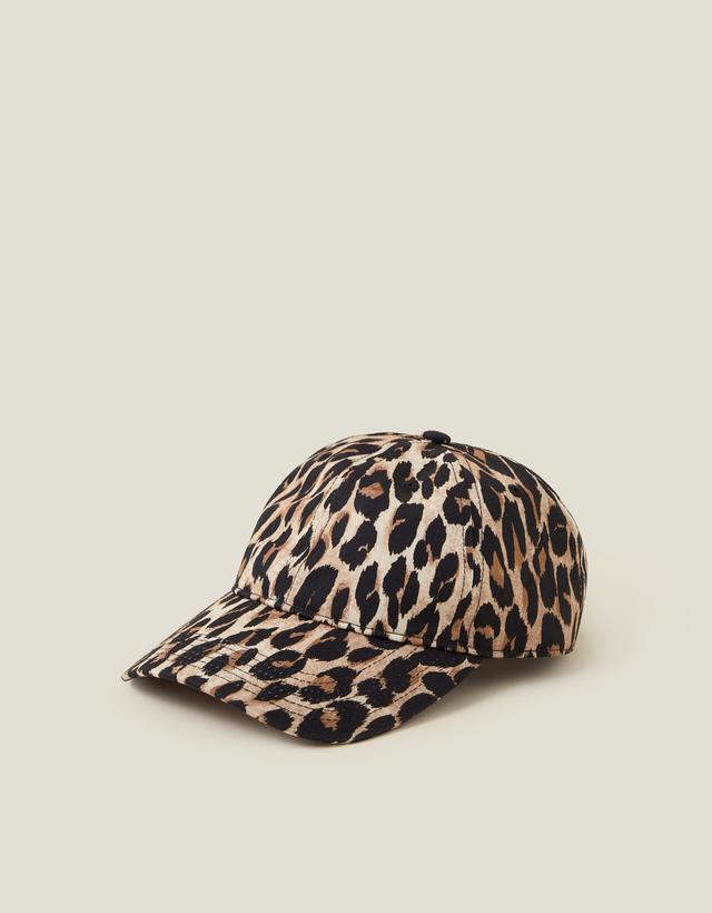 Brown/black Leopard Print Baseball Cap, Women's - Accessorize