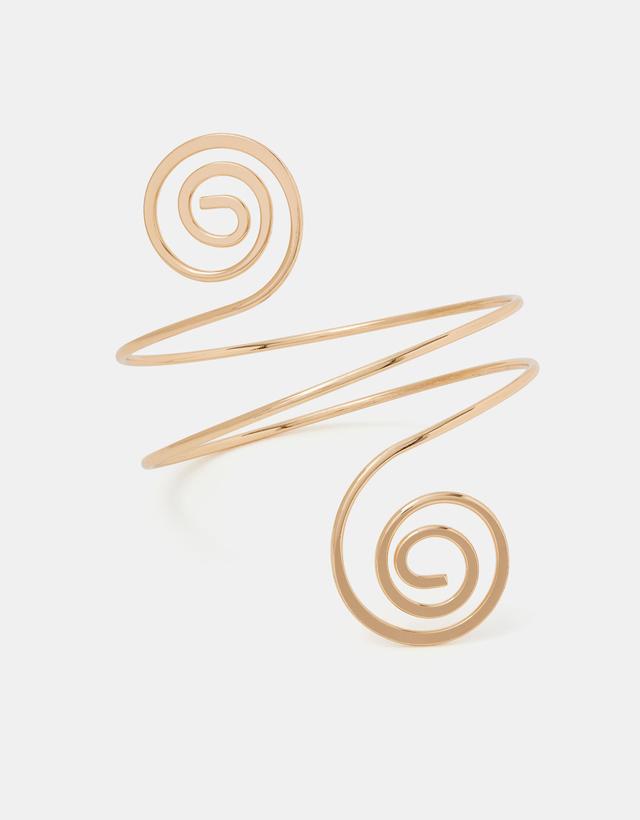Gold Swirl Arm Cuff - Accessorize