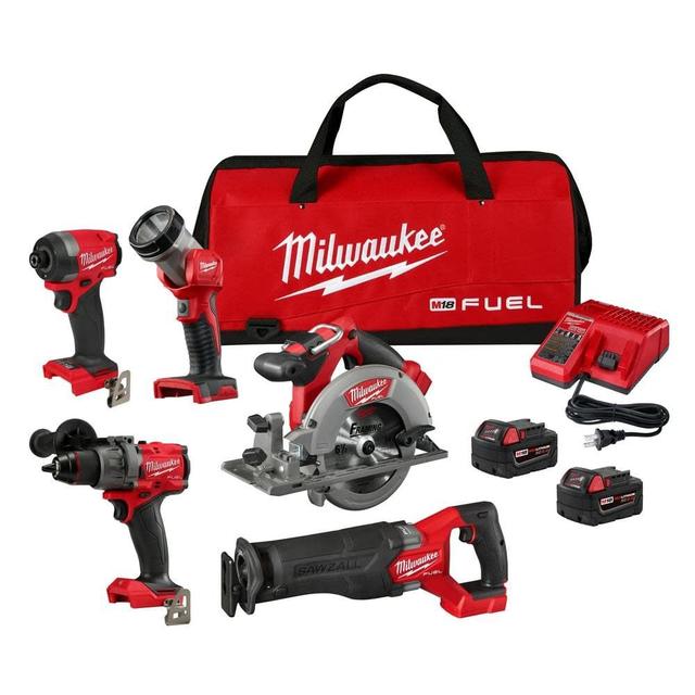 Milwaukee M18 FUEL 5 Tool Combo Kit - 3697-25