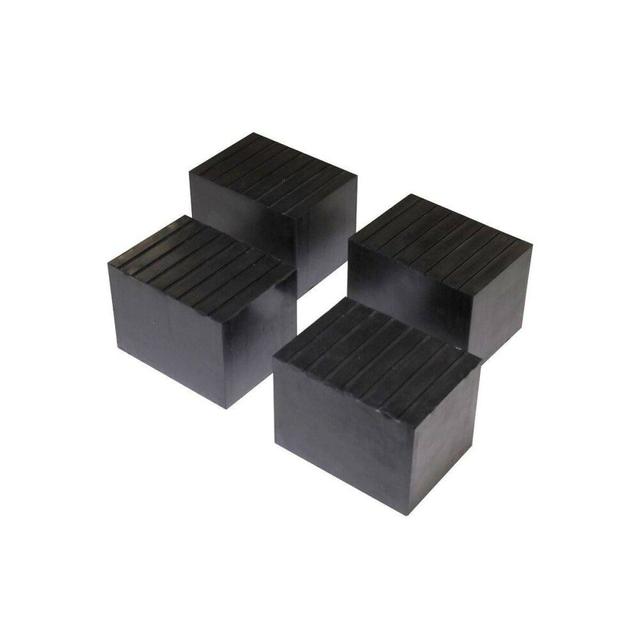 QuickJack 4 Inch x 3 Inch x 3 Inch Rubber Tall Contact Block - 4 Pack - 5300862