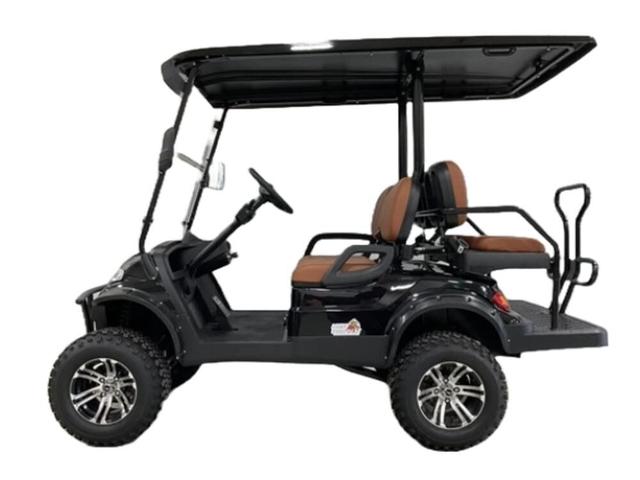Advanced EV EV1 2 2 Passenger Lifted Golf Cart with Upgraded Trojan Batteries - EV1 4L-BLACK-23