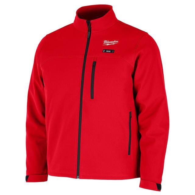 Milwaukee M12 12V Mens Heated Toughshell Jacket with Battery, Red, Size Medium - M100R-21M