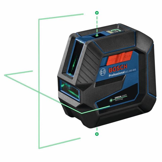Bosch Green Beam Self Leveling Cross Line Laser Reconditioned - GCL100-40G-RT