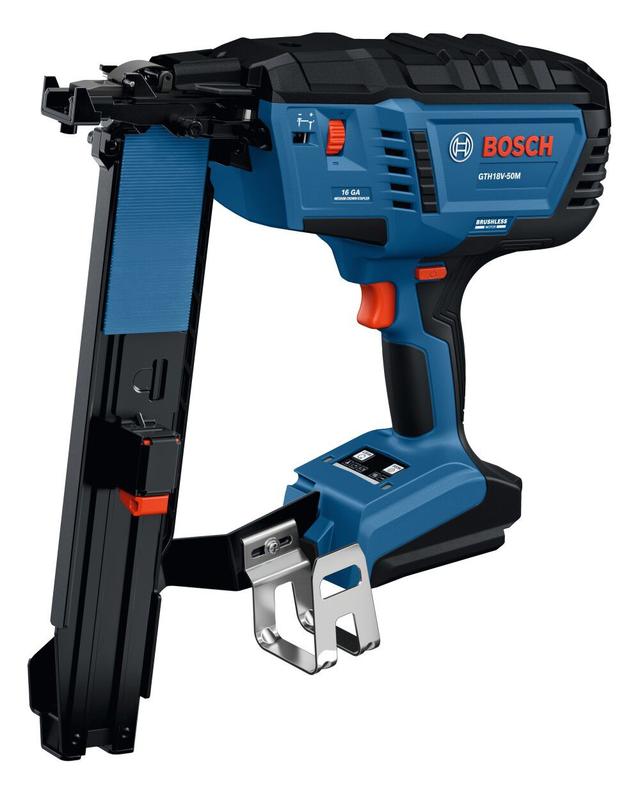 Bosch 18V Brushless 16-Gauge 7/16 Inch Medium Crown Stapler (Bare Tool) - GTH18V-50MN