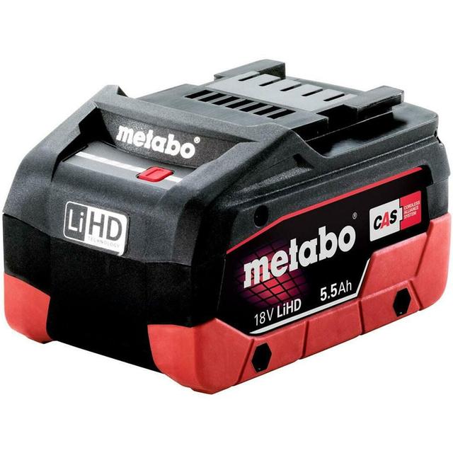 Metabo LiHD 18V 5.5Ah Lithium Ion Power Tool Battery Pack with Fuel Indicator - 625368000