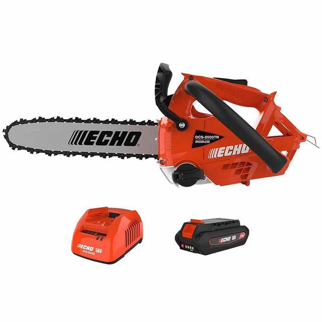 Echo eFORCE 56V 12in Bar Battery Powered Handheld Chainsaw Kit - DCS-2500TN-12R1