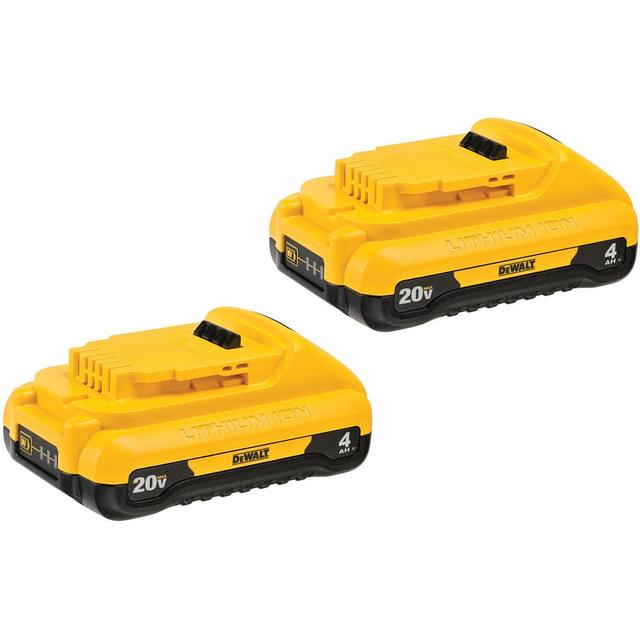 DEWALT 20V MAX 20V 4Ah Lithium Ion Power Tool Battery Pack with Fuel Indicator (2 Pack) - DCB240-2