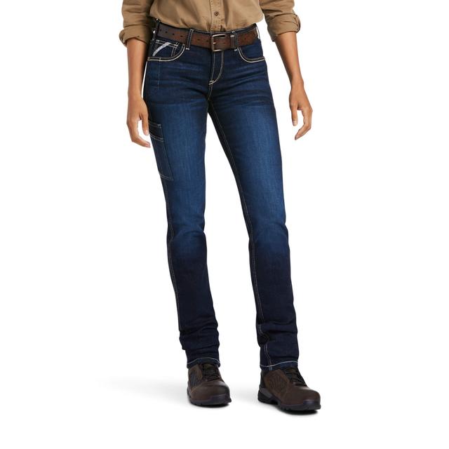 Women's Rebar Perfect Rise Work Flex Riveter Slim Leg Jeans in Frances, Size: 26 Regular by Ariat