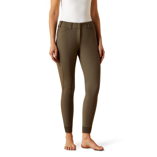 Women's Tri Factor Grip Knee Patch Breech in Banyan Bark, Size: 28 Long by Ariat