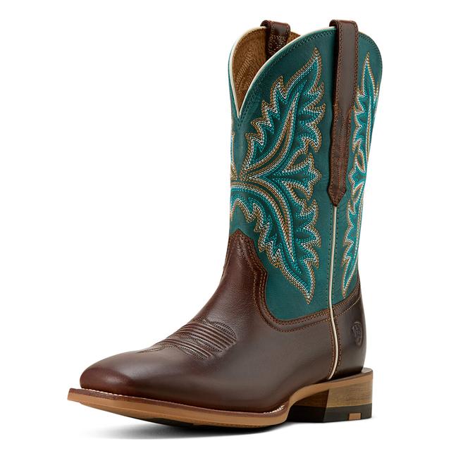 Men's Walker Cowboy Boots in Espresso Scuba Blue, Size: 13 EE / Wide by Ariat