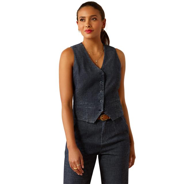 Women's Hatfield Vest in Rinse, Size: Small by Ariat