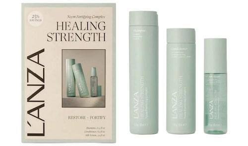L'anza Restore + Fortify Healing Strength Shampoo Conditioner & Silk Serum Set Womens L'anza