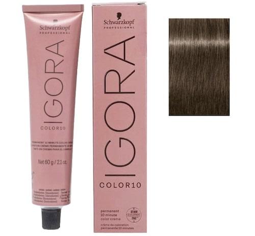 Schwarzkopf IGORA COLOR10 Permanent 10 Minute Color Creme 7-1 Medium Blonde Cendre 2 oz Womens Schwarzkopf