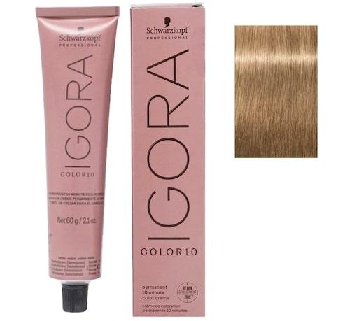 Schwarzkopf IGORA COLOR10 Permanent 10 Minute Color Creme 8-4 Light Blonde Beige 2 oz Womens Schwarzkopf