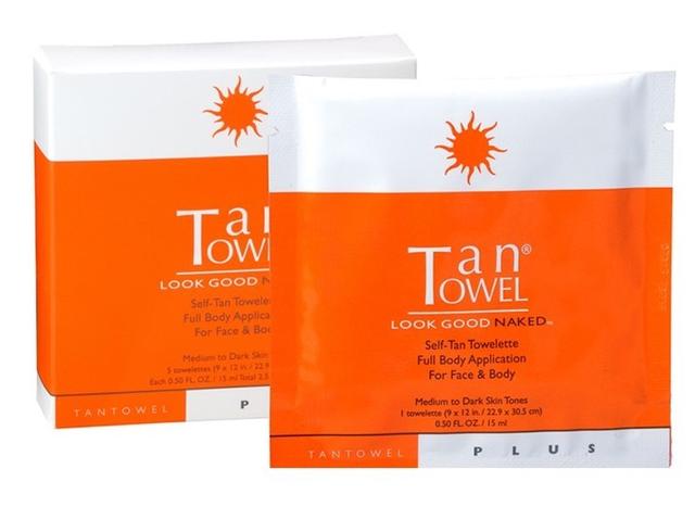 Tan Towels Plus Full Body 1 Towelette Womens Tan Towels Sun & Tanning