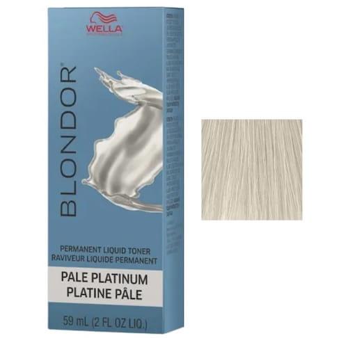 Wella Blondor Permanent Liquid Toner /18 Pale Platinum Womens Wella