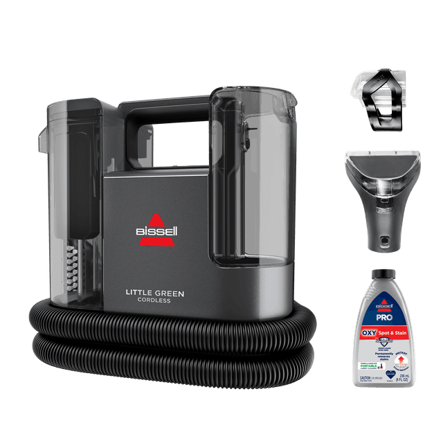 Little Green Cordless 3682 Portable Carpet Cleaner in Titanium | BISSELL