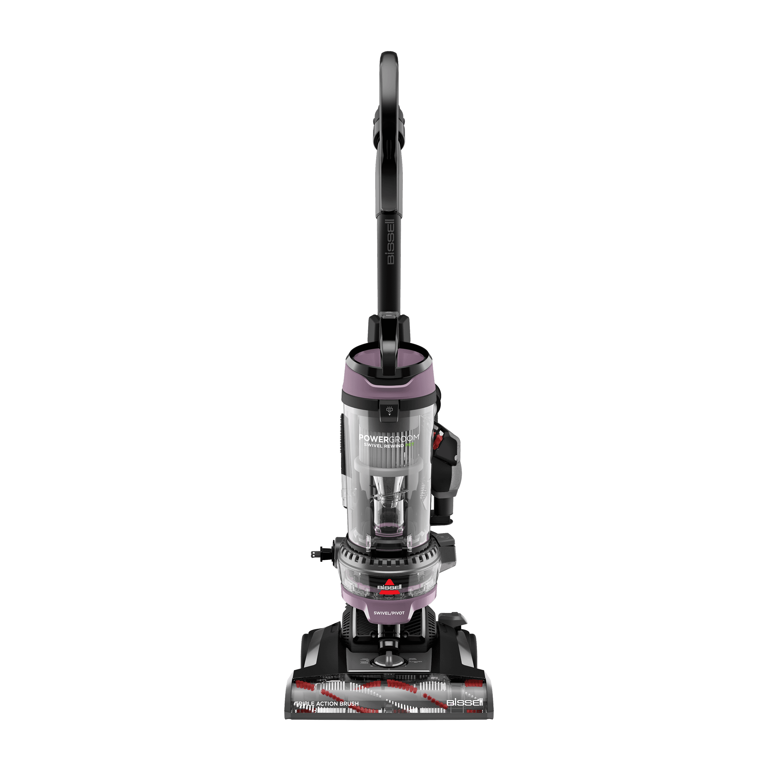 PowerGroom Swivel Rewind Pet Upright Vacuum Cleaner in Black | BISSELL