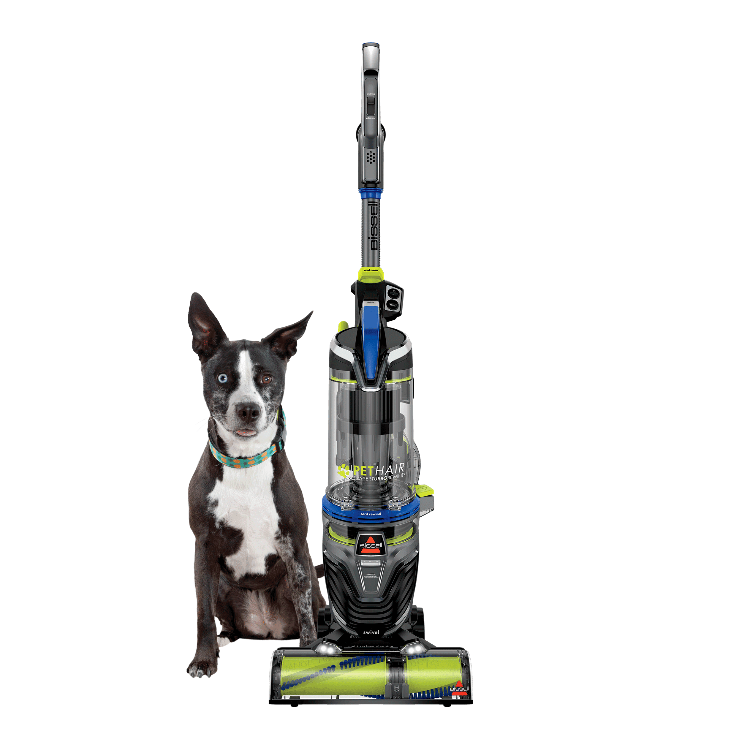 Pet Hair Eraser Turbo Rewind 27909 Vacuuming in Cobalt Blue | BISSELL