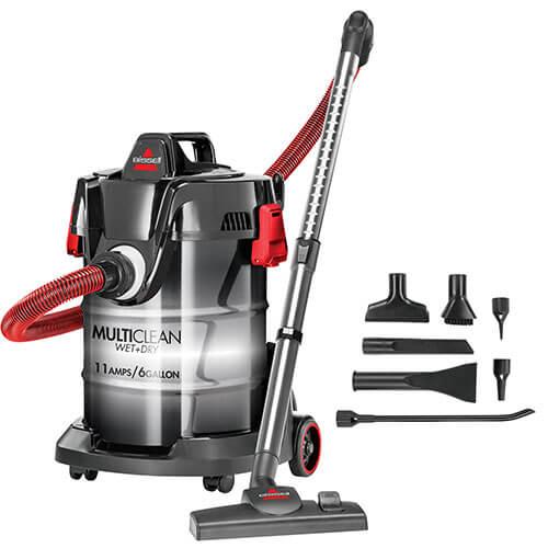 MultiClean Wet and Dry Auto Vac 2035D Canister Vacuum in Mambo Red | BISSELL