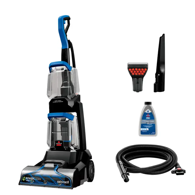 PowerClean Turbo Pet XL 3738C Upright Carpet Cleaner in Black | BISSELL