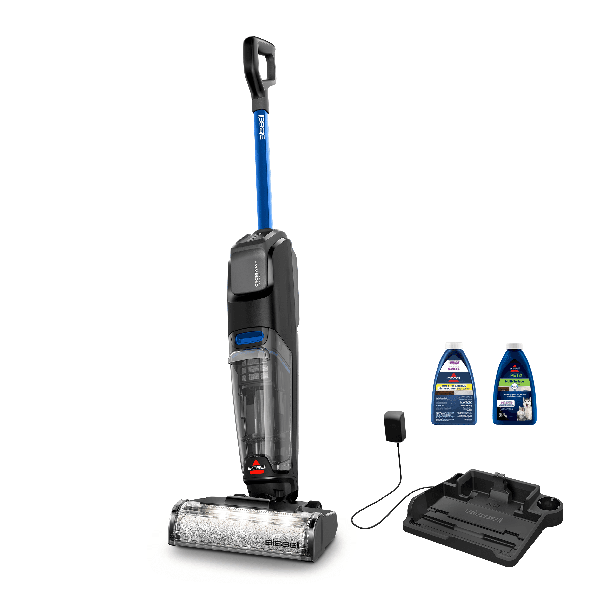CrossWave OmniFind 3967B Multi-Surface Cleaners in Black/Titanium | BISSELL
