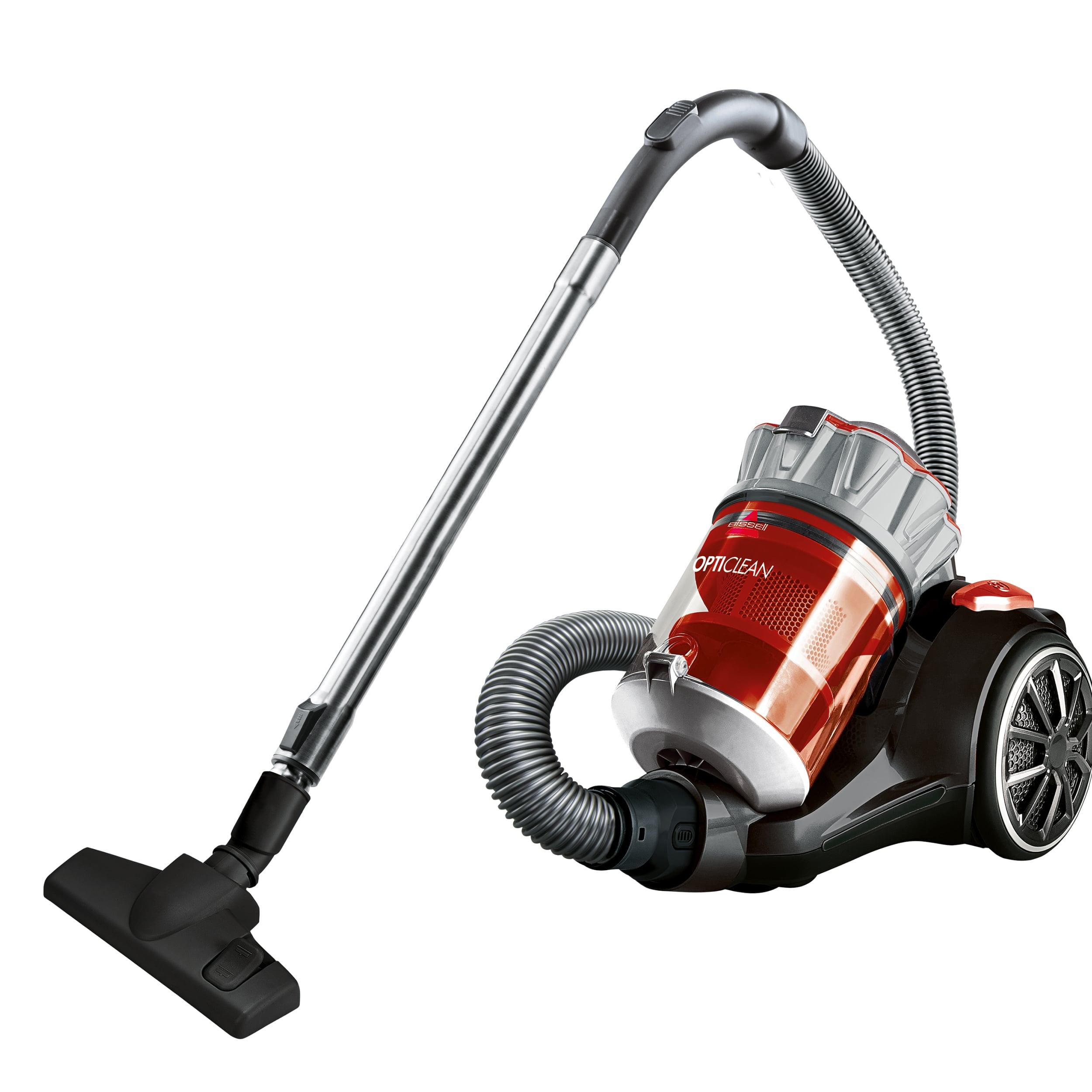 OptiClean Multi-Cyclonic Bagless Canister Vacuum 1547E in Black/Titanium/Red Berends | BISSELL